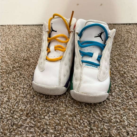 Jordan Retro Playground Sneakers Toddler White and Multicolor Sneakers - Picture 7 of 8